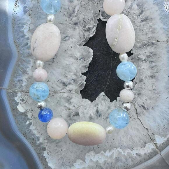 Carolyn Pollack Sterling Silver Beach Tone Multi Gemstone 23" Necklace For Women - Picture 10 of 10